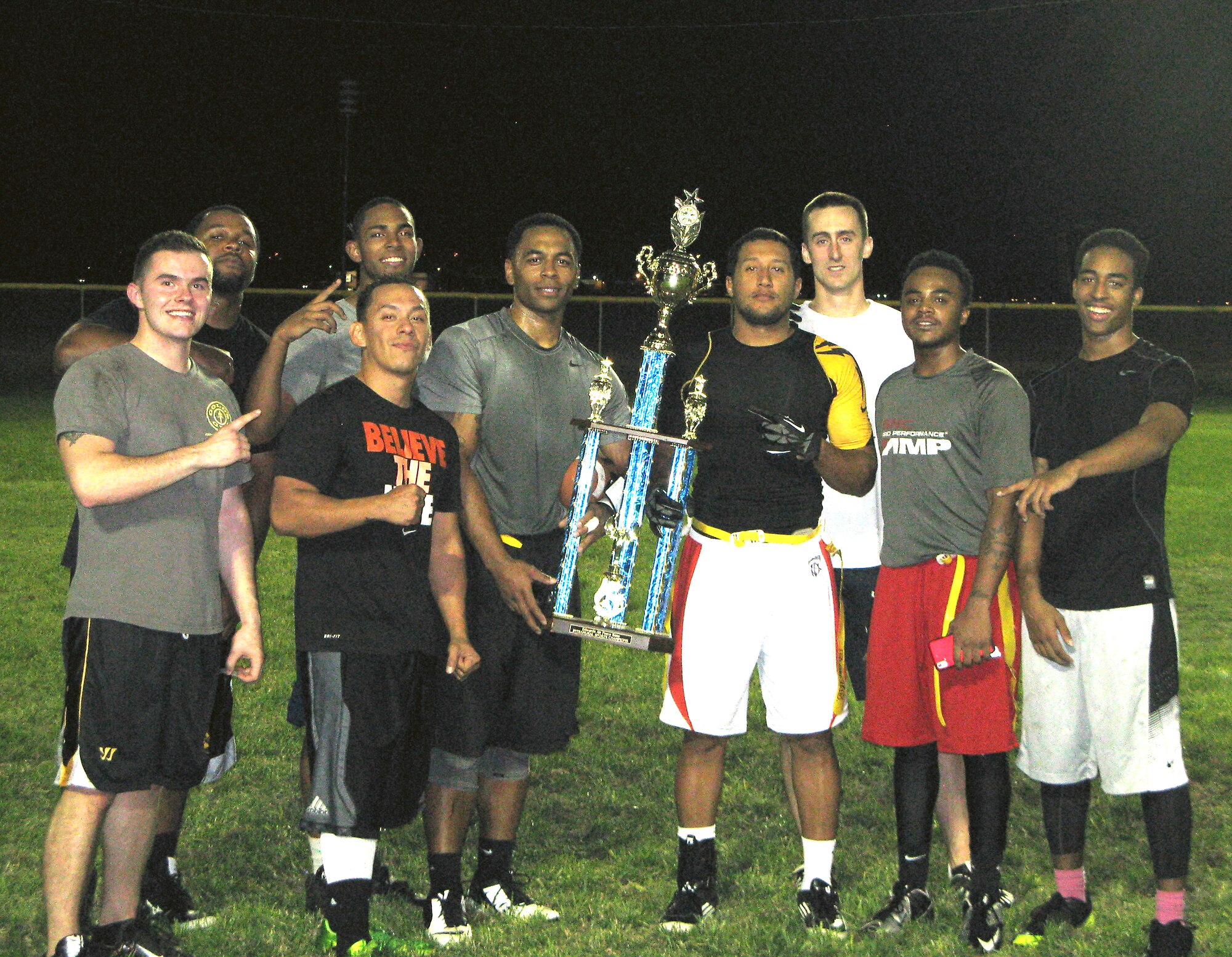 The 412th Medical Group took the Intramural Flag Football Championship. (Courtesy photo)