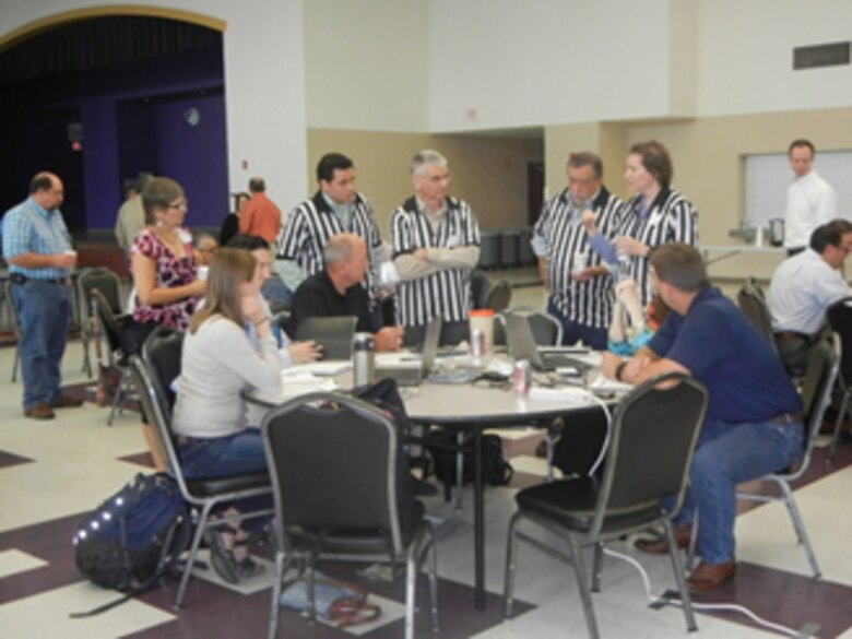 Representatives from USGS, IWR, and SARA served as referees. Tournament facilitators were made up of representatives from the IWR, South Central Climate Science Center, and SARA.