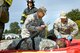 Staff Sgts. Juan Davila, kneeling left, and Allen Dwyer, kneeling right, both 436th Medical Operations Squadron aerospace medical technicians, assess the condition of a simulated leg wound victim of the active shooter scene on the first day of a major accident response exercise Oct. 20, 2015, on Dover Air Force Base, Del. The simulated active shooter used a .38 caliber pistol loaded with blank rounds to simulate killing five and injuring three Team Dover members before being neutralized by 436th Security Forces Squadron response force members. (U.S. Air Force photo/Roland Balik)