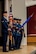 Members of the Honor Guard’s training course graduating class 16-1, present the colors before the graduation ceremony inside the base theater at Spangdahlem Air Base, Germany, Oct. 23, 2015. The ceremonial guardsmen spent more than 40 hours mastering formal movements required for their new duties. (U.S. Air Force photo by Airman 1st Class Timothy Kim/Released)