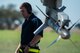 BEJA AIR BASE, Portugal – U.S. Air Force Senior Airman Kyle Jones, 52nd Component Maintenance Squadron fuels systems journeyman, conducts a pre-flight check on an F-16 Fighting Falcon fighter aircraft, assigned to the 480th Fighter Squadron at Spangdahlem Air Base, Germany, before it participates in Trident Juncture 2015 at Beja Air Base, Portugal, Oct. 22, 2015. Participating in exercises such as Trident Juncture 2015 improves U.S. interoperability with NATO and allied partners. (U.S. Air Force photo by Airman 1st Class Luke Kitterman/Released)  