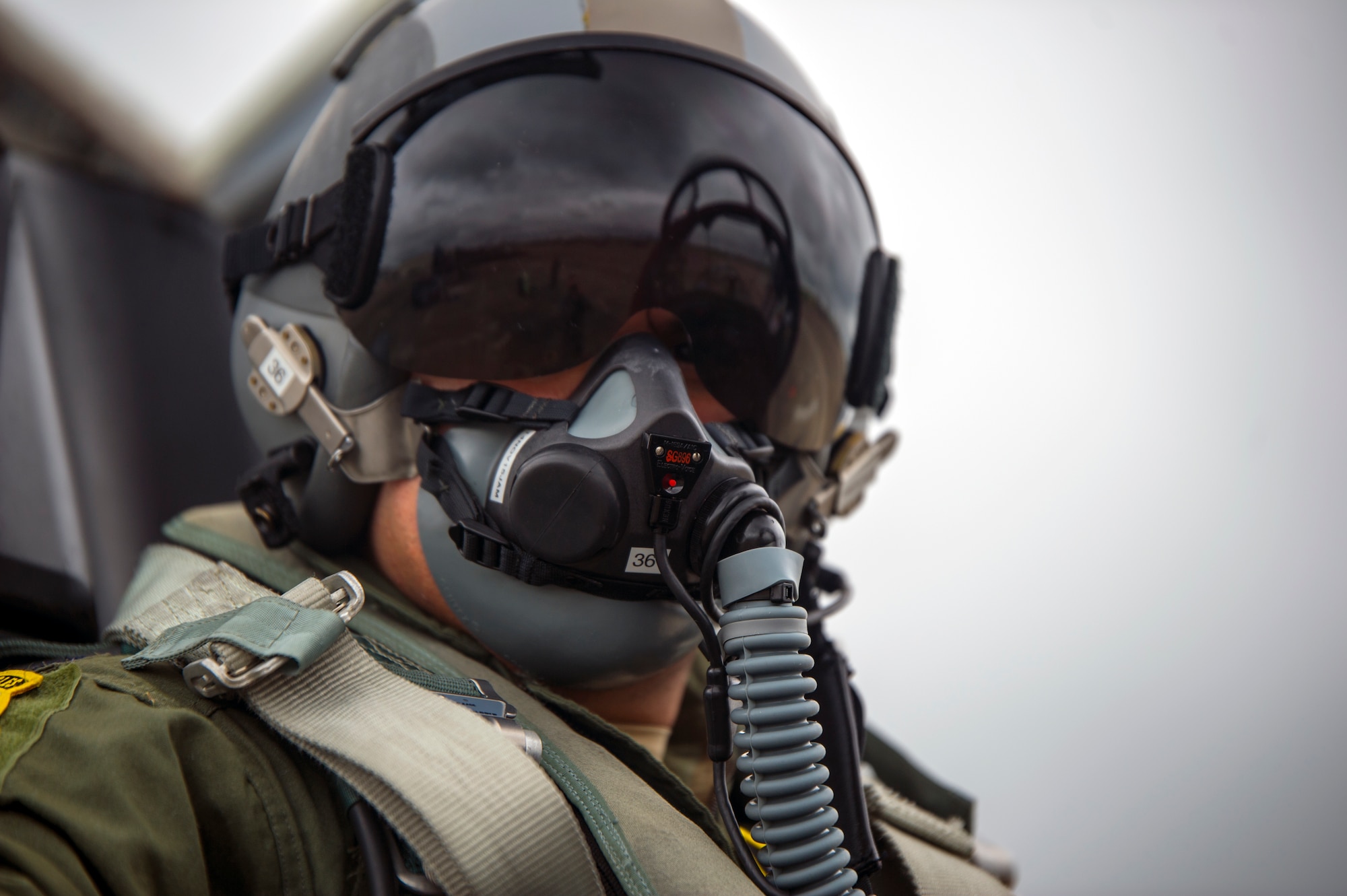 Captain Julio Gomez, 2nd Fighter Training Squadron medical doctor, is ready for his flight on a T-38 Talon Oct. 27, during Exercise Southern Strike at Naval Air Station Joint Reserve Base Belle Chasse, La. The first week of the exercise focused on local flying with T-38s, the F-22 Raptors and the F-15 Eagles from NAS JRB. (U.S. Air Force photo by Staff Sgt. Russ Jackson)