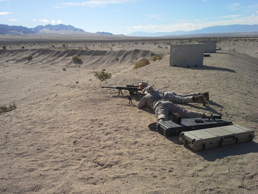 LtCol Turkal visited the staff of EODATC in the field to deliver the ACTS Campaign Plan while they were training on the M107 SASR (Special Application Scoped Rifle) .50 Cal. Before presenting the information LtCol Joseph Turkal was provided the opportunity to engage a target with the SASR. After dialing in the scope for range and windage, LtCol Turkal hit his target 2 out of 2 times demonstrating proper marksmanship techniques