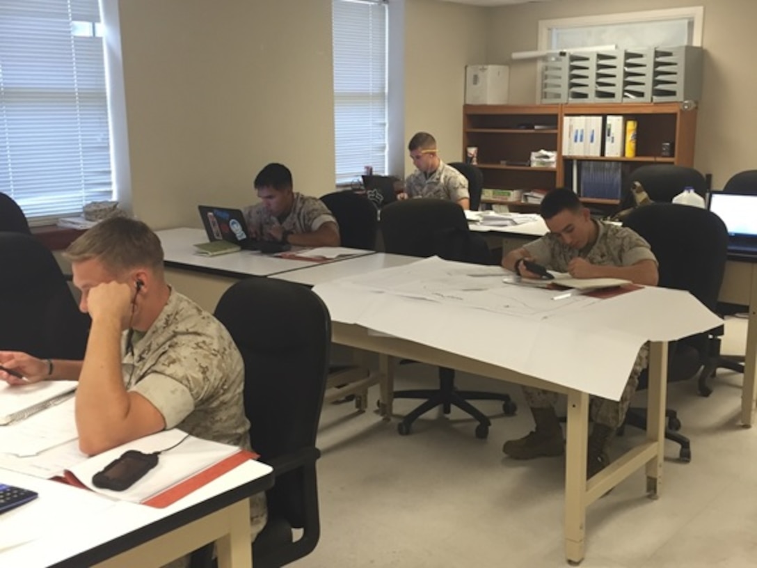 Marines attached to the Advanced Water Support Technician course 1-16 (AWST 1-16) work diligently on their field planning exercise aboard Camp Lejeune, N.C.  This exercise will test their knowledge of the equipment characteristics, capabilities, and how to properly employ the equipment in support of various operations. 

