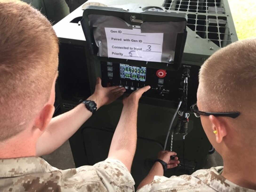 Marines attached to Basic Engineer Equipment Electrical Systems Technician course 1-16 (BEEEST 1-16) conduct a practical application on generator sets at Marine Corps Engineer School aboard Camp Lejeune, N.C.  These practical applications reinforce classroom knowledge, enhance learning through hands-on experience, and build confidence in the their abilities.
