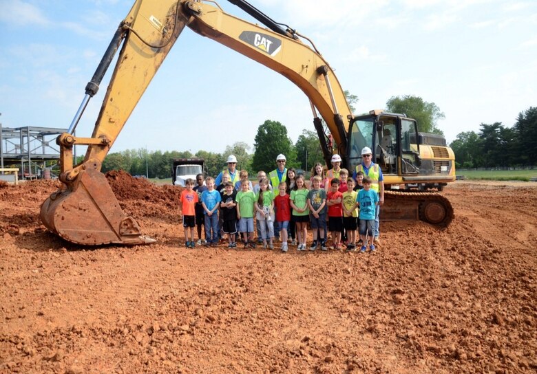 Students from Marshall Elementary toured the project site of their new Marshall Elementary school, which is under construction at Fort Campbell in Kentucky. The new 21st-Century DoDEA school is scheduled to be complete by May 2016.