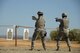 U.S. Airmen with the 129th Security Forces Squadron, California Air National Guard perform weapons training, Beale Air Force Base, Calif., Oct. 10, 2015. The training is in preparation for a future deployment.  (U.S. Air National Guard photo by Kim E. Ramirez/Released)