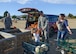 Master Sgt. Scott Harris, 412th Security Forces Squadron, loaded pumpkins into their vehicle at Tapia’s Pumpkin Patch with the help of his daughter, Ava, for the squadron’s Halloween party. (U.S. Air Force photo by Rebecca Amber)
