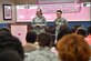 The 779th Medical Group Women’s Health Clinic, along with the Breast Cancer Support Group, held a successful forum to educate patients and staff about breast cancer and the importance of early detection and prevention at the Malcolm Grow Medical Clinics and Surgery Center on Joint Base Andrews, Oct. 16, 2015. Maj. Cristina Franchetti and Capt. Isami Sakai, both 779th MDG general surgeons, spoke about detecting lumps and abnormalities in the regions of the breast. (Photo by Airman 1st Class J.D. Maidens/Released)