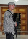 Army National Guard Spc. Chris Reardon, 617th Military Police Co. of the 149th Maneuver Enhancement Brigade.