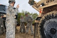 Students attending the Wheeled Vehicle Recovery Course at Regional Training Site Maintenance-Fort Hood, Texas, conduct recovery operations Oct. 23, 2015. The course teaches Army mechanics how to properly and safely recover and tow vehicles that may be stuck or inoperable.