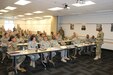 The 310th Sustainment Command (Expeditionary) senior enlisted adviser Command Sgt. Maj. Levi G. Maynard, speaks at the Indianapolis Recruiting Battalion Partnership Zone Conference focused on implementing the Army’s total force policy at Fort Benjamin Harrison, Ind., Oct. 24, 2015. Leaders from the Army Reserve’s 310th Sustainment Command (Expeditionary), Indiana Reserve Officer Training Corps (ROTC), the Army Reserve Careers Division (ARCD), and the U.S. Army’s Recruiter Battalion Indianapolis (USAREC) gathered at the Spc. Luke P. Frist Army Reserve Center on Fort Benjamin Harrison to coordinate focused recruiting support for the Army’s Total Force policy.