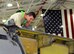 Staff Sgt. Andrew Depew, 127th Aircraft Maintenance Squadron, aircraft structural maintenance craftsman, repairs a panel on a KC-135 Stratotanker in the hangar at Selfridge Air National Guard Base, Mich., Oct. 18, 2015. Depew is responsible for any structural repairs or maintenance on the KC-135 Stratotanker. (U.S. Air Force photo by Senior Airman Ryan Zeski/Released)