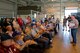 Douglas Hays, 434th Air Refueling Wing deputy chief of public affairs, speaks to members of the 319th Fighter Interceptor Squadron Association, during a tour at Grissom Air Reserve Base, Ind., Sept. 25, 2015. The tour was part of the association?s 24th reunion and included a visit to Grissom's jet engine shop and a tour of a KC-135R Stratotanker. (U.S. Air Force photo/Tech. Sgt. Benjamin Mota)