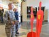 Tech. Sgt. Bobby Natale and Paul Herr, both with the 72nd Logistics Readiness Squadron, read plaques displayed on Silent Witnesses in the Base Exchange on Oct. 14. The cardboard cutouts were also on display in the 72nd Medical Group and Bldg. 3001 to bring awareness to October’s Domestic Violence Awareness Month. The plaques described actual people killed in family maltreatment incidents. Oklahoma ranks third in the nation for the murder of women. For more information about domestic violence, to report, or for assistance, call Family Advocacy at 582-6604. The Tinker Air Force Base Domestic Abuse Hotline is available 24/7 at 415-0599. (Air Force photo by Kelly White/Released)