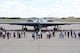 The “Spirit of Arizona,” a B-2 Spirit stealth bomber, recently visited Tinker as appreciation for the B-2 Program Office Sustainment Branch personnel and their support to the mission. Members of the organization were bussed to the ramp to have an up-close look at the B-2, take pictures and talk with its crew. (Air Force photo by Kelly White/Released)