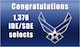 The Air Force selected 786 officers and 592 civilians for basic, intermediate and senior developmental education during the 2015 Developmental Education Designation Board held this month at the Air Force Personnel Center. (Graphic by Staff Sgt. Ian Hoachlander)