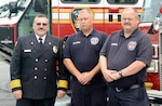 Chief Donald Wilson, Assistant Chief Samuel Clark and Assistant Chief Raymond Jones. All are members of Fort Indiantown Gap’s Station #75. 