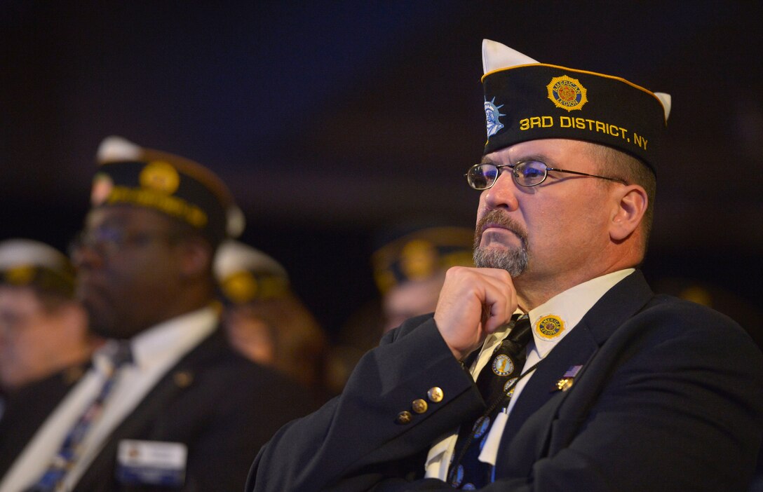 Defense Secretary Ash Carter delivers remarks to attendees of the American Legion Convention in Baltimore, Sept. 1, 2015. DoD Photo by Glenn Fawcett