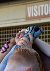 Players from the 436th Security Forces Squadron put their hands together in a huddle following their victory against the 373d Training Squadron in intramural softball Aug. 14, 2015, at the softball field on Dover Air Force Base, Del. The victory secured the fourth and final seed for the playoffs in the American League for the 436th SFS. (U.S. Air Force photo/Airman 1st Class William Johnson)