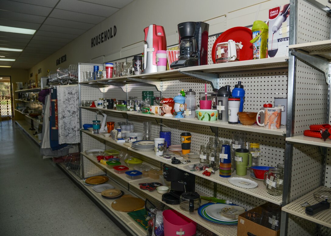 The Edwards Officers' Spouses Club Thrift Store opened its doors Sept. 1 following the summer break. Shoppers can find anything from household goods and clothes to toys and books. (U.S. Air Force photo by Rebecca Amber)