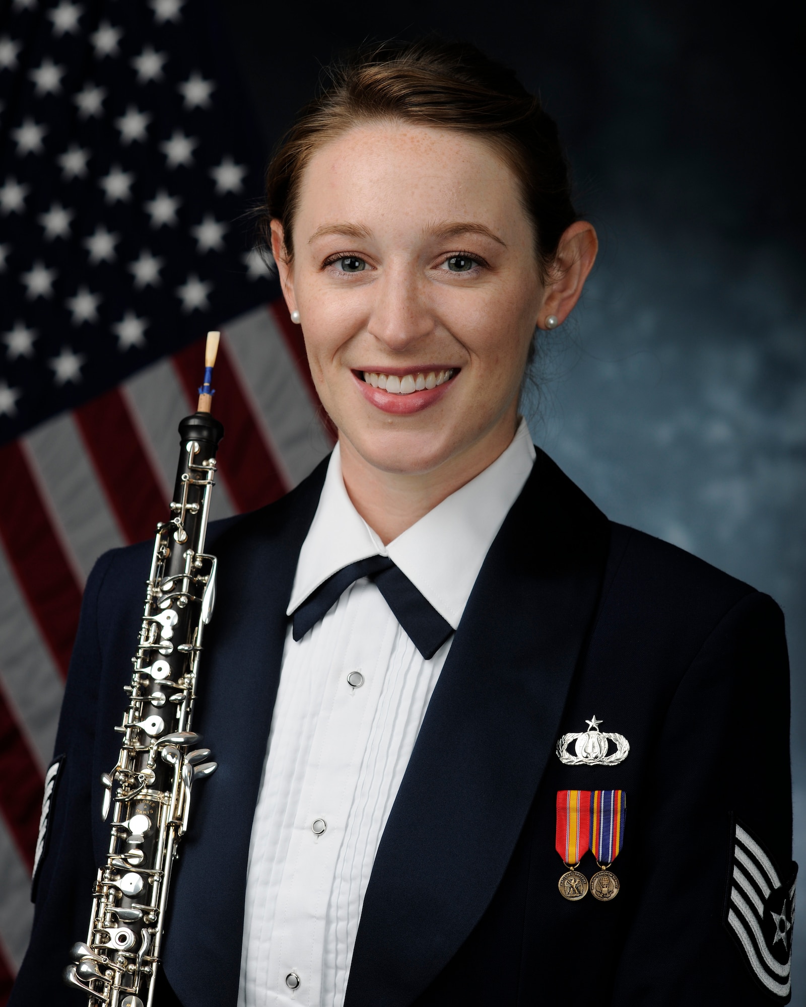 Technical Sgt. Kaitlin Taylor, newest member of the Concert Band (U.S. Air Force Public Affairs photo/released)

