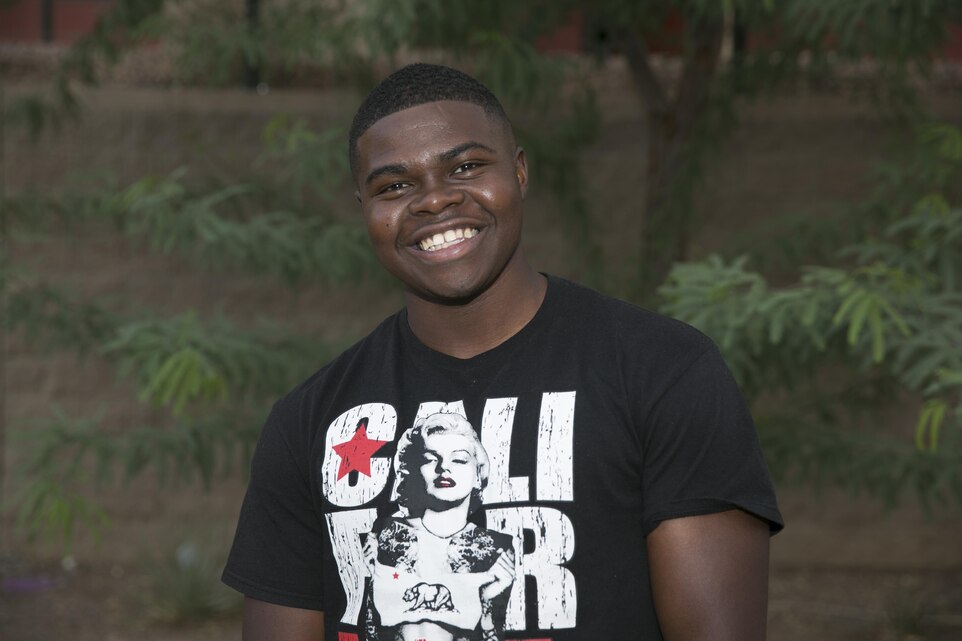Pfc. Isaac Howard, administrative specialist, Headquarters Battalion, started wrestling when he was 8 and placed first in Illinois’ wrestling championship in 2010, his freshman year of high school.