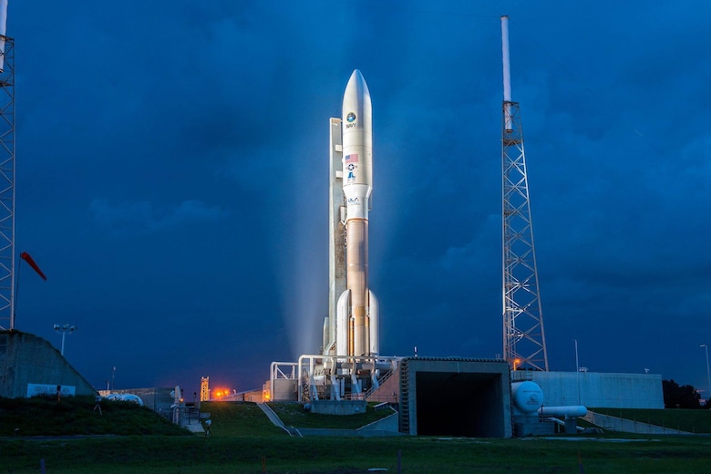 The U.S. Air Force’s 45th Space Wing helped successfully launch the fourth Mobile User Objective System (MUOS) satellite aboard a United Launch Alliance Atlas V rocket from Launch Complex 40 here Sept 2, 2015, from Cape Canaveral Air Force Station, Fla. The U.S. Navy-delivered MUOS is a next-generation narrowband tactical satellite communications system, built by Lockheed Martin, designed to significantly improve ground communications for U.S. forces on the move. (Photo/United Launch Alliance) 