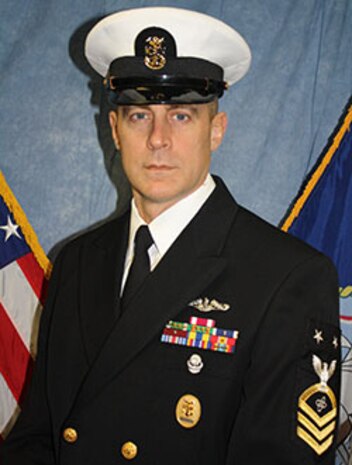 Master Chief Eric R. Playdon is a native of Lawrence, Mass. and graduated high school in 1986. He enlisted in the U.S Navy January 1992 and attended recruit training at Recruit Training Command Orlando, Fla., with follow on training at Electronic Technician “A” School. He then completed initial qualification and certification in the Navy Nuclear Propulsion Program’s training pipeline at Naval Nuclear Power School (NNPS) Orlando, Fla. and Naval Nuclear Power Training Unit (NPTU) Ballston Spa, N.Y., respectfully.