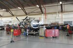 T-6 Texan aircraft, at the beginning stages of its phase maintenance inspection Aug. 17, 2015 at Joint Base San Antonio-Randolph.   To ensure aircraft remain operational, 12th FTW maintenance personnel conduct phase maintenance to make sure the aircraft is in working order.  