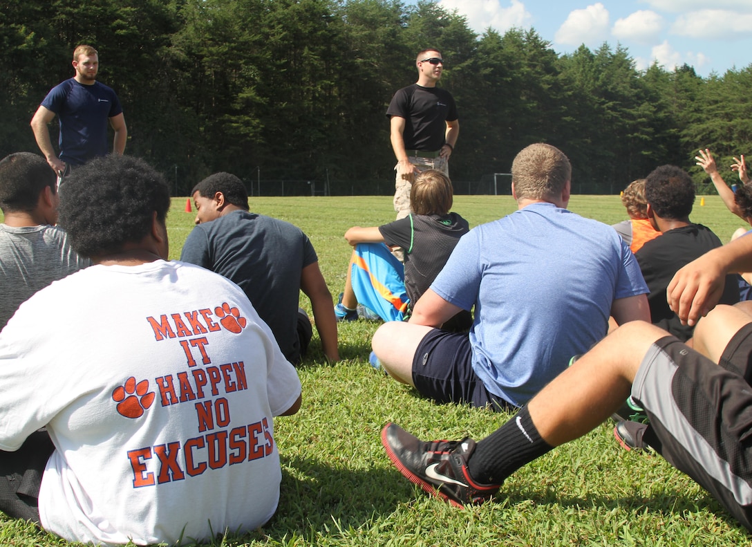 Bassett Bengals Bengals football trains with Marines, preps for ...