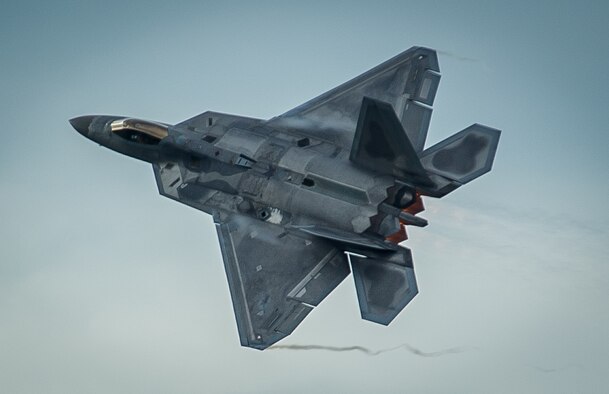 An F-22 Raptor takes off from Amari Air Base, Estonia, Sept. 4, 2015. The F-22s have previously deployed to both the Pacific and Southwest Asia for Airmen to train in a realistic environment while testing partner nations' ability to host advanced aircraft like the F-22. The F-22s are deployed from the 95th Fighter Squadron at Tyndall Air Force Base, Fla. (U.S. Air Force photo/Tech. Sgt. Ryan Crane)