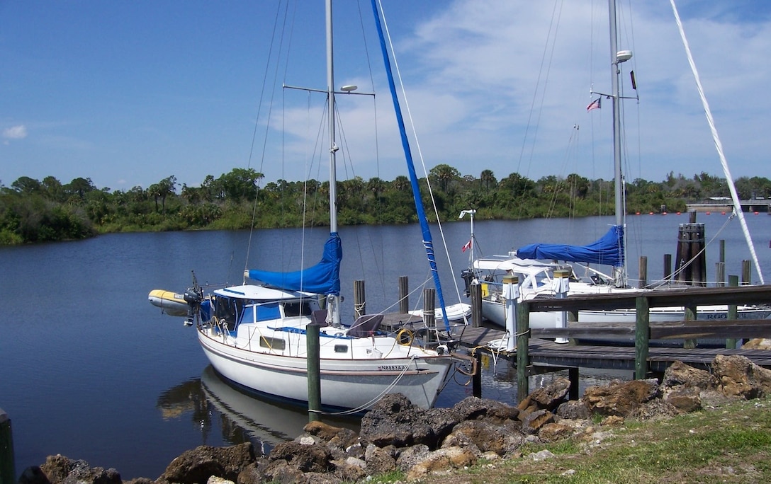 Boat-in moorings at W.P. Franklin North Campground