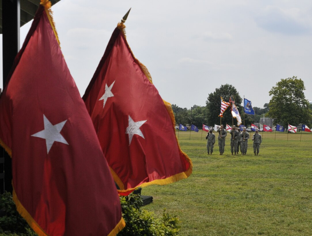 Soldiers, Families and Friends of the 323rd Military Intelligence Battalion attend a ceremony on the post parade field at Ft. Meade, Md. as Lt. Col. Allen assumes command of the unit on July 26, 2015. The 323rd MI BN provides trained, equipped, and ready Soldiers to conduct regionally-focused, source intelligence operations. 

U.S. Army Photo by MIRC Public Affairs Office, released.

