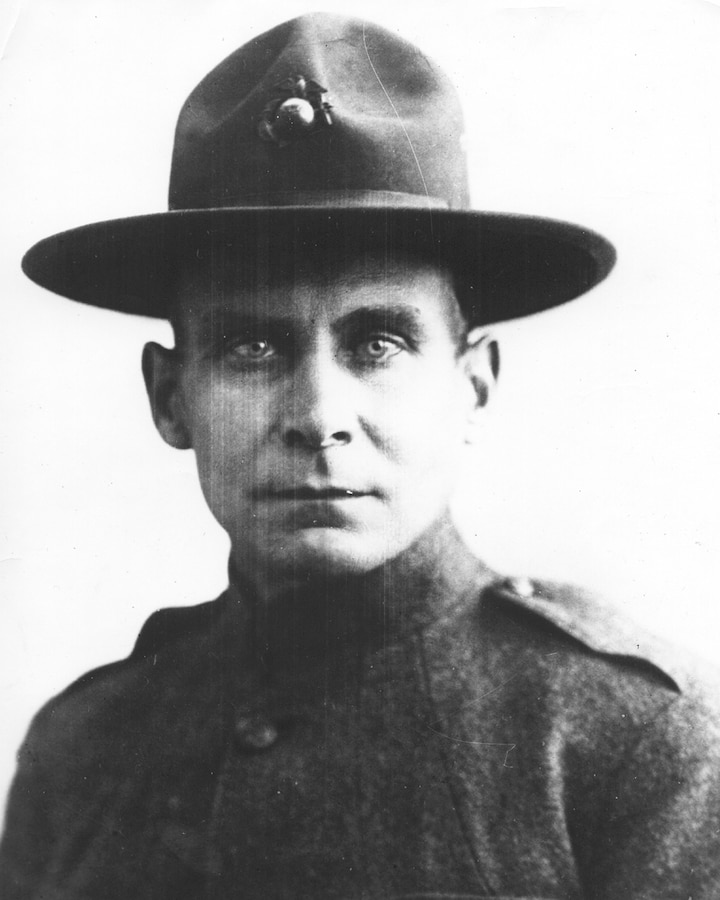 Image of Sergeant Major John H. Quick to accompany article why he has a road named in his honor on Marine Corps Base Quantico