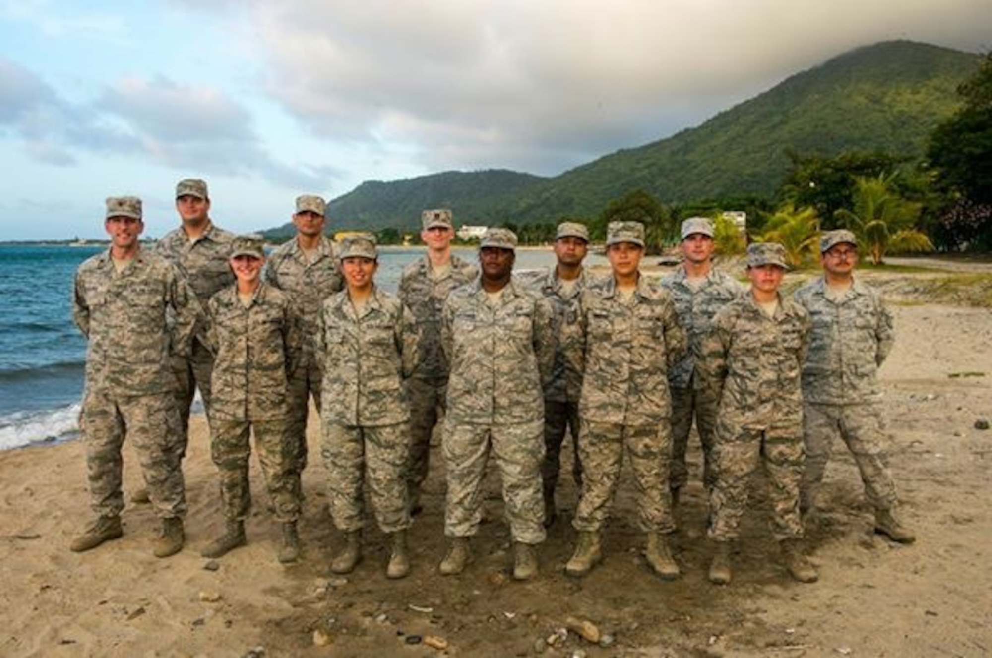 An Air Force medical team from various bases pose together in Honduras. The team was there in support of the New Horizons humanitarian effort. (Courtesy photo)
