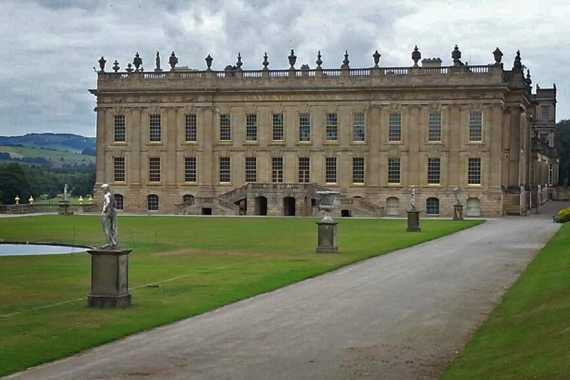 Chatsworth House is the seat of the Duke of Devonshire and has been home to the Cavendish family since 1549. The house contains a unique collection of priceless paintings, furniture, Old Master drawings, neoclassical sculptures, books and other artifacts. Chatsworth has been selected as the United Kingdom's favorite country house several times. (U.S. Air Force photo by Airman 1st Class Erin R. Babis/Released)