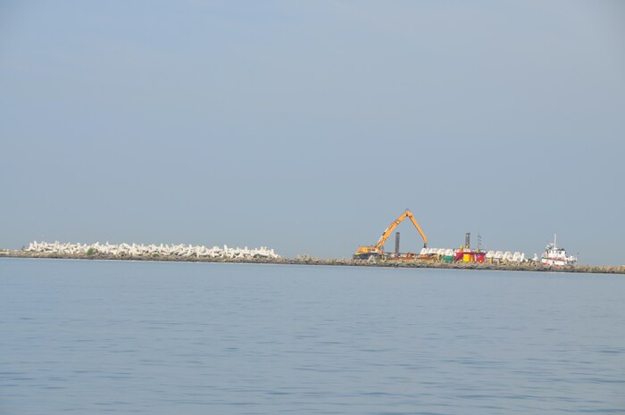 Facility system safety principals are being applied to the Cleveland Harbor East Breakwater repair work that is currently underway. 