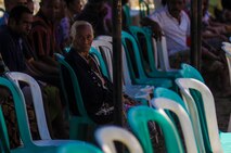 Patients wait to be treated during an Operation Pacific Angel health services outreach Sept. 7, 2015, in Baucau, Timor-Leste. Pacific Angel is a multilateral humanitarian assistance civil military operation, which improves military-to-military partnerships in the Pacific while also providing medical health outreach, civic engineering projects and subject matter exchanges among partner forces. (U.S. Air Force photo by Staff Sgt. Alexander W. Riedel/Released)
