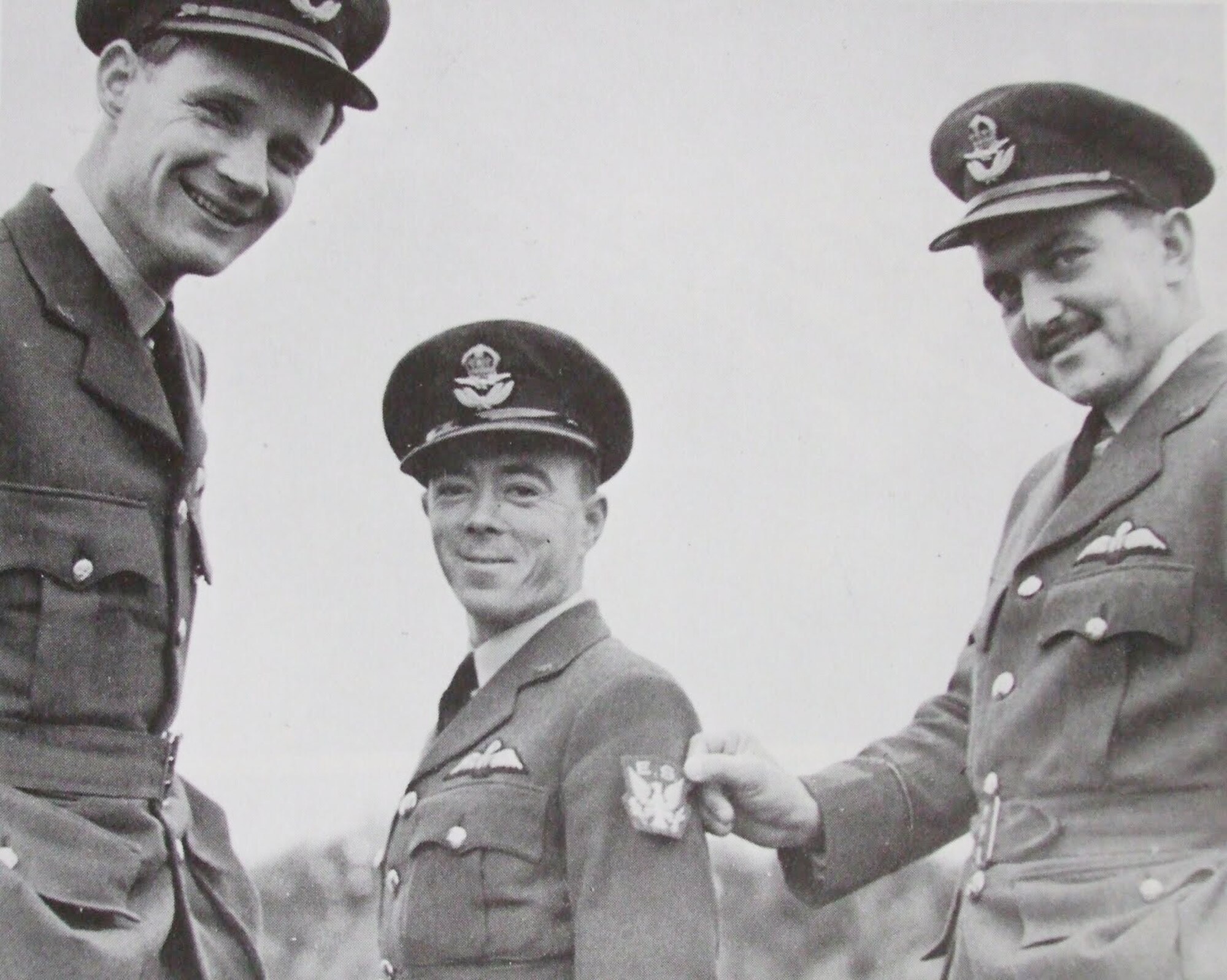 From left: Eugene Red Tobin, Vernon Shorty Keough and Andy Mamedoff, volunteers with the Royal Air Force Eagle Squadrons, fought in the Battle of Britain. Considered the founding fathers of the 4th Fighter Wing, their efforts led to the establishment of the 334th, 335th, and 336th Fighter Squadrons who still operate today. (Courtesy Photo)