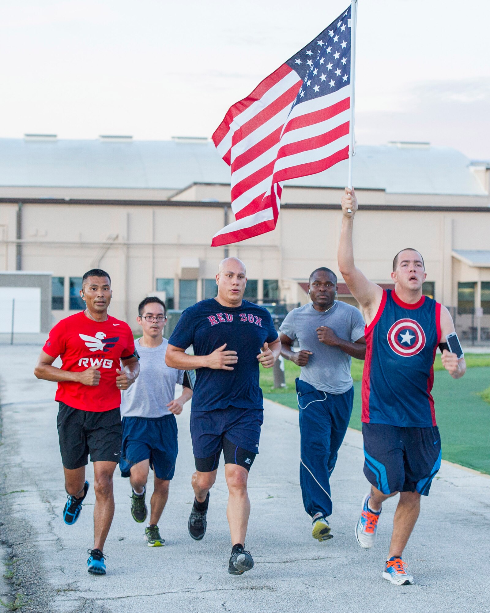Airmen at Patrick Air Force Base, Fla., participate in a 2.9K remembrance run, Sept. 11, 2015, in observance of Patriot Day. The 2.9K run symbolized the number of lives lost during the 9/11/01 attacks in New York City, at the Pentagon in Virginia, and Pennsylvania, 14 years ago. (U.S. Air Force photos/Matthew Jurgens) (Released) 