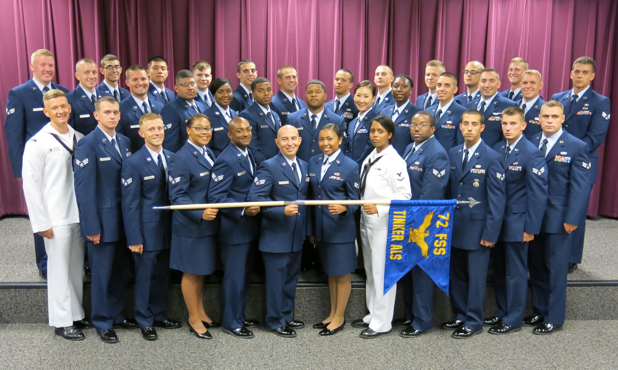 Graduates from the Airman Leadership School’s Class 15-F