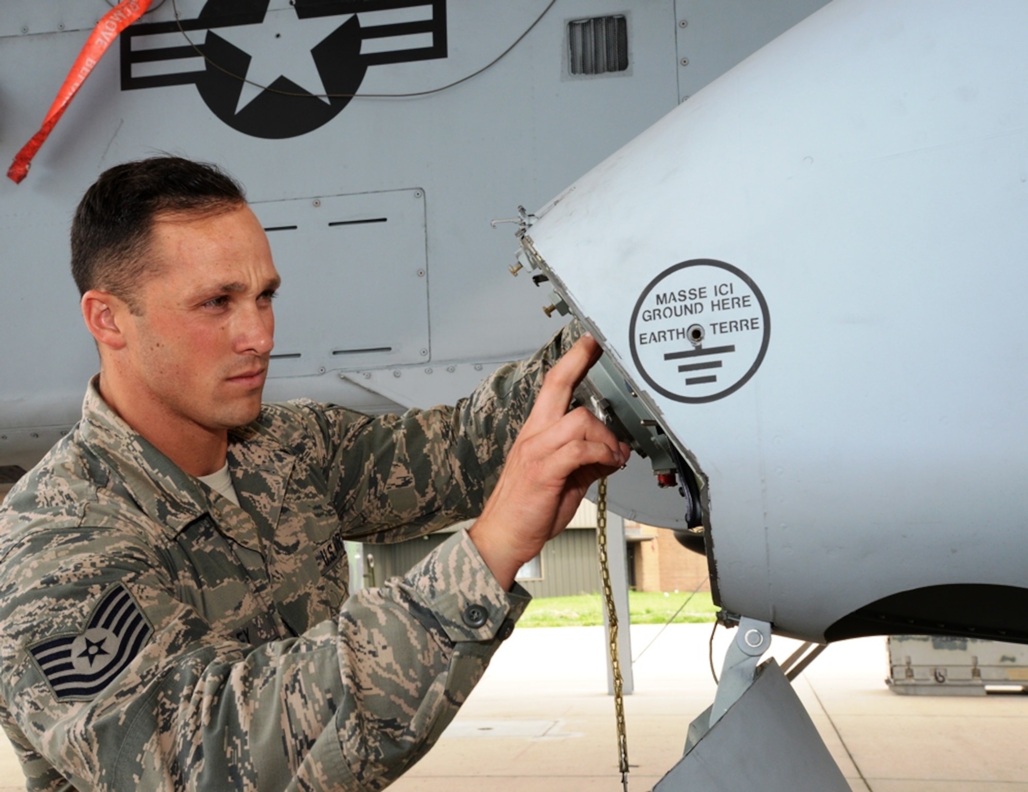 Tech. Sgt. Christipher R. Kelley, 175th Aircraft Maintenance Squadron, is the Maryland Air National Guard September Airman Spotlight. Here he checks fuel switches on an A-10C Thunderbolt II June 7 at Warfield Air National Guard Base. (U.S. Air National Guard photo by Airman 1st Class Enjoli Saunders)
