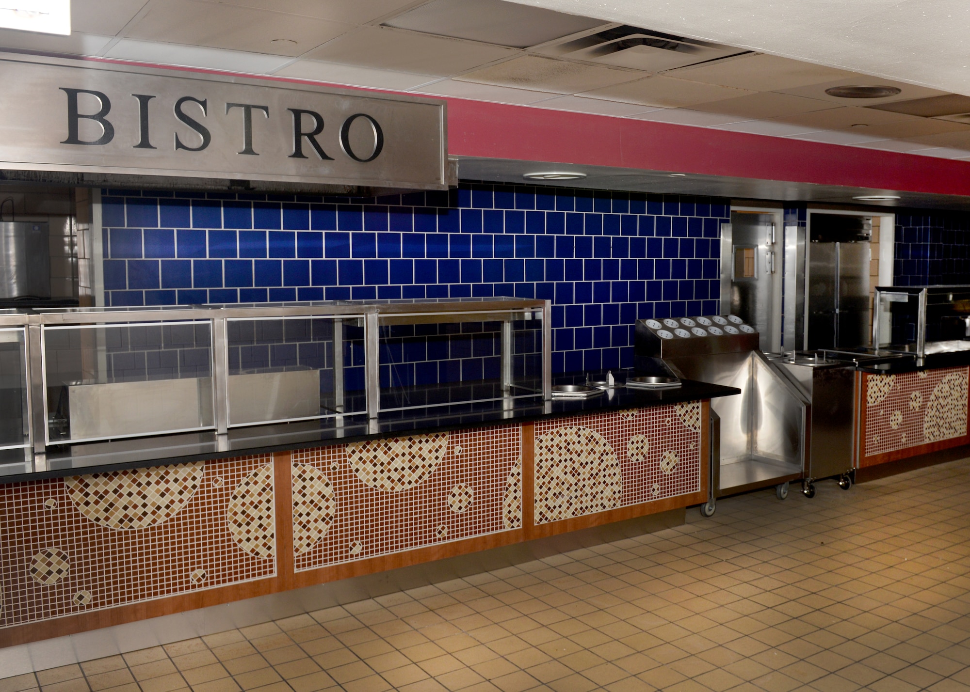 ALTUS AIR FORCE BASE, Okla. -- Altus Air Force Base Solar Inn dining faciltiy is currently under renovations, Aug. 13, 2015. The renovations include a new electrical system, boilers, service line and heating, ventilation, and air conditioning units. (U.S. Air Force photo by Airman 1st Class Kirby Turbak/Released)