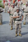 U.S. Marine Corps Brig. Gen. Daniel D. Yoo, 1st Marine Division Commanding General, addresses the crowd during a change of command ceremony on Marine Corps Base Camp Pendleton, Calif., Sept., 2015. Yoo assumed command as the 80th Commanding General of 1st Marine Division on Sept. 10,, 2015. (U.S. Marine Corps photo by Pfc. Nathaniel Castillo, 1st Marine Division Combat Camera/Released)
