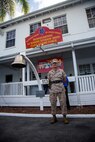 U.S. Marine Corps Sgt. Maj. William T. Sowers, 1st Marine Division Sergeant Major, attends the 1st Marine Division change of command ceremony at Marine Corps Base Camp Pendleton, Calif., Sept. 10, 2015. The ceremony signifies the transfer of responsibility and authority of 1st Marine Division between Commanding Generals. (U.S. Marine Corps photo by Sgt. Luis A. Vega, 1st Marine Division Combat Camera/Released)