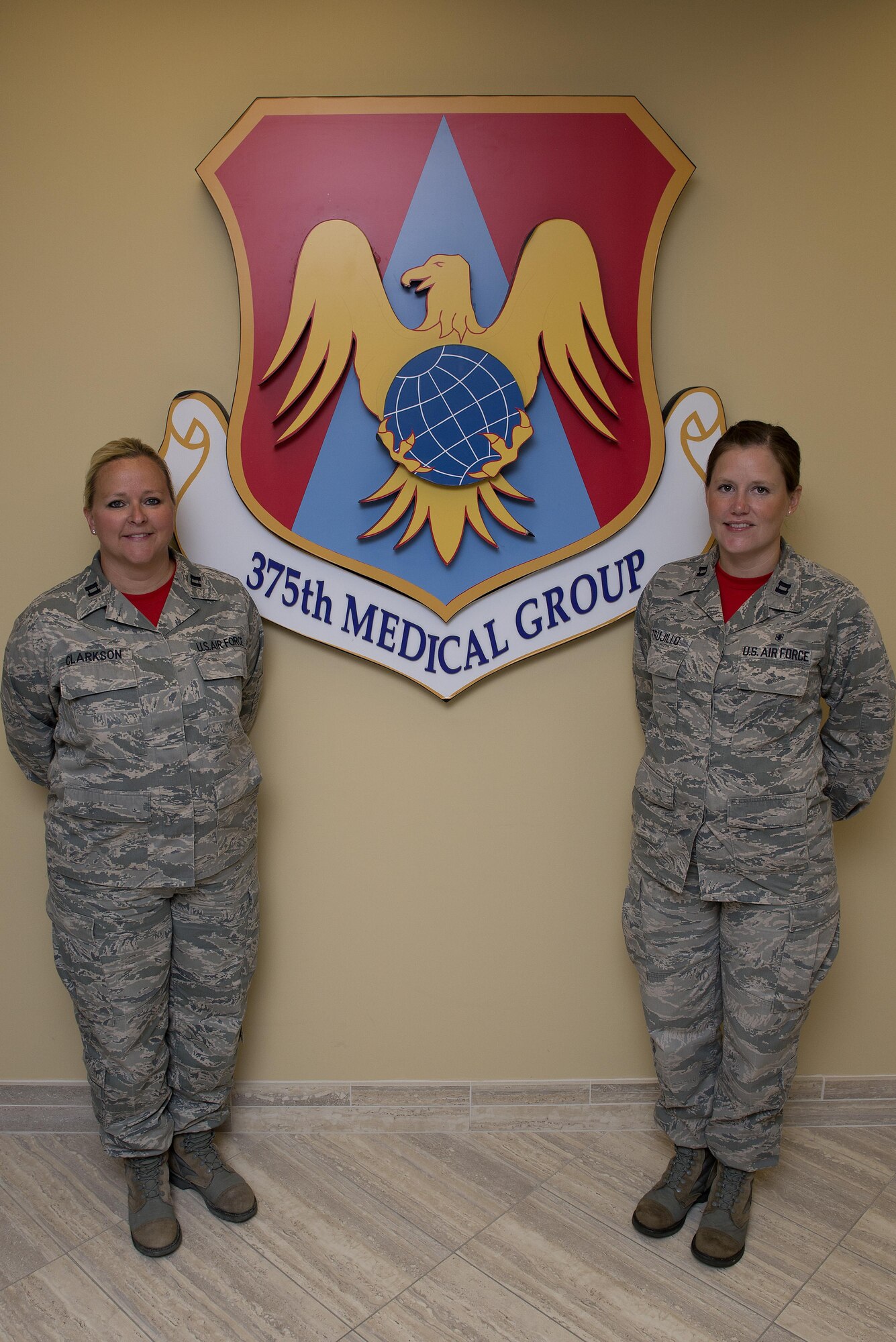 Capts. Linda Clarkson and Michelle Trujillo saved a 9-year-old boy over the Labor Day weekend Sept. 6, 2015 at Lost Valley Lake Resort in Owensville, Mo. The two nurses, at Scott Air Force Base 375th Medical Group, reacted quickly when they noticed the boy was blue and unresponsive, saving the child's life. (U.S. Air Force photo/Airman 1st Class Kiana Brothers)