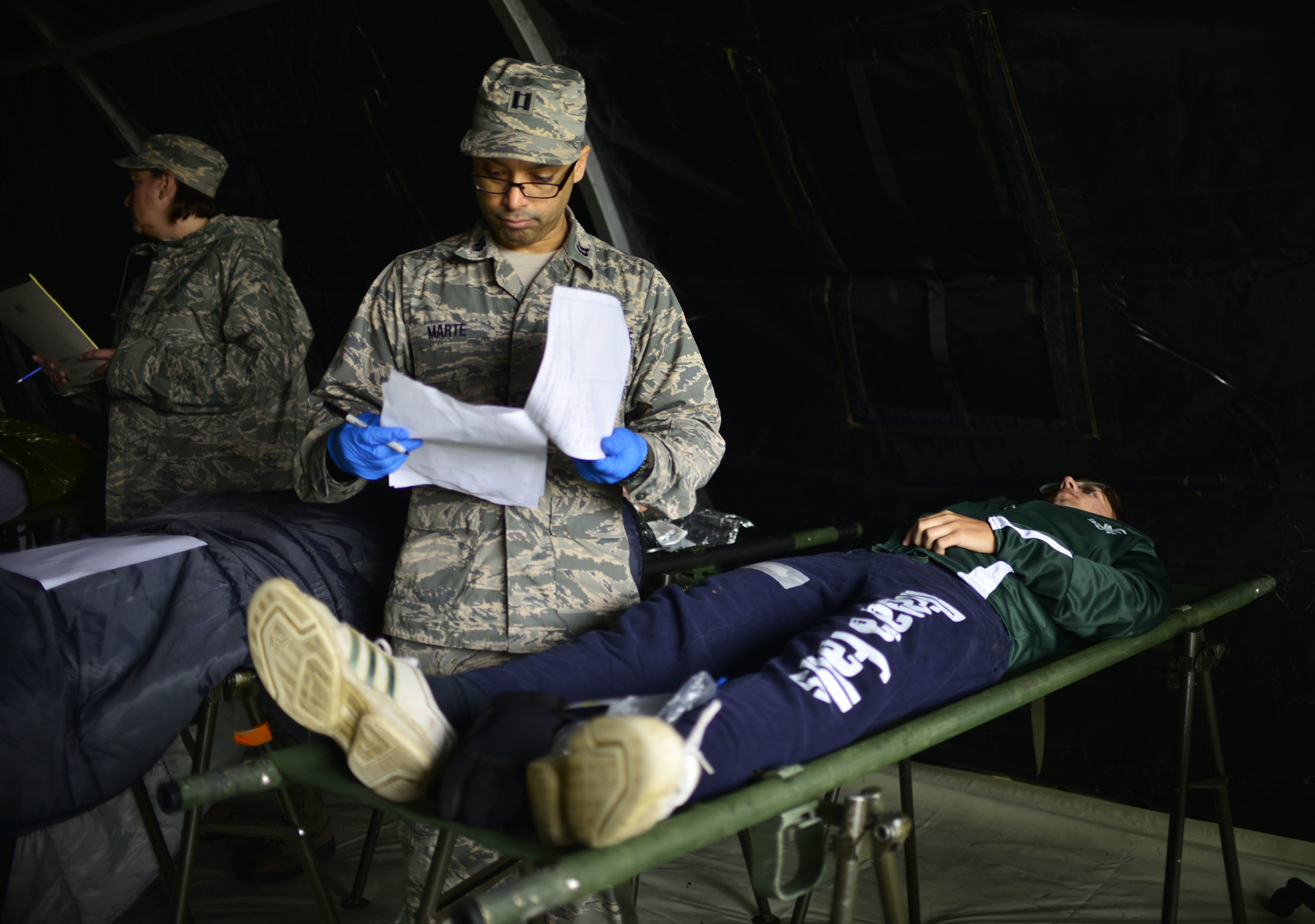 914 ASTS participates in mass casualty exercise