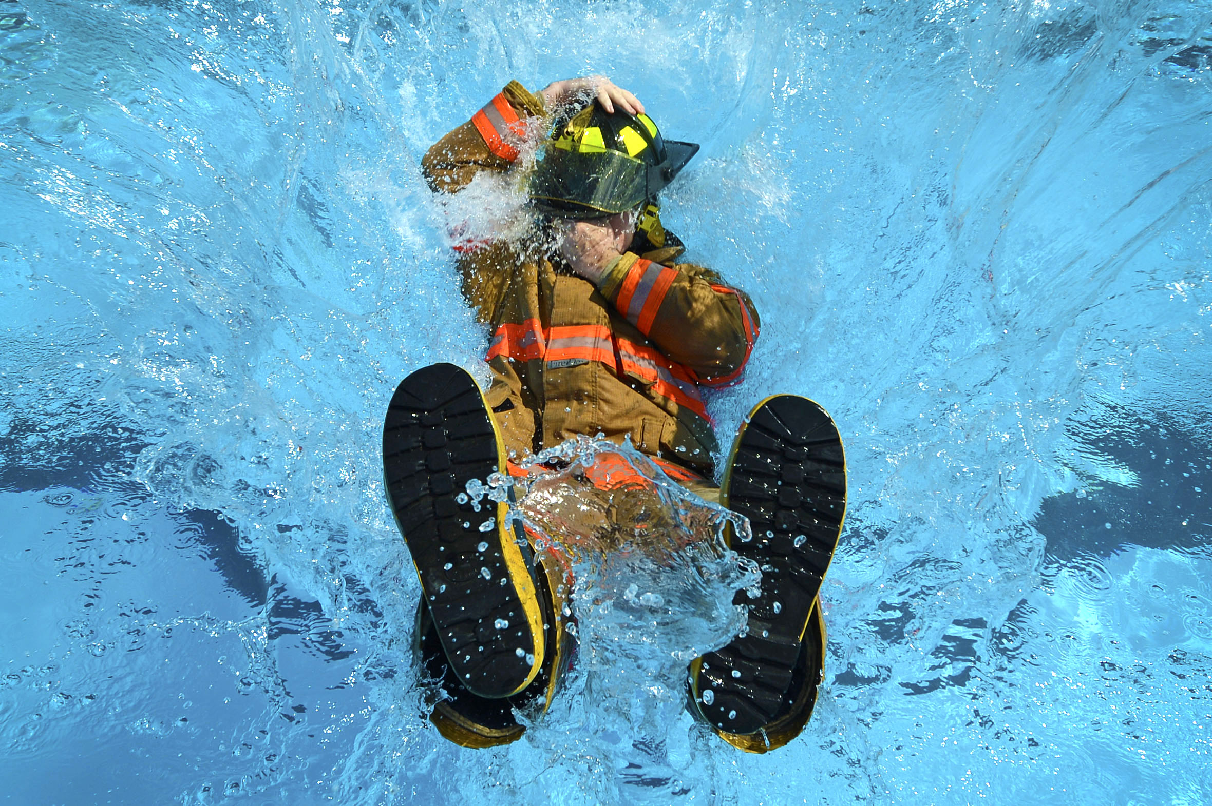 Firefighter training makes a splash