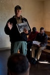 James A. Rosebrock, a certified battlefield guide with the National Park Service, briefs Soldiers from the National Guard Bureau's Soldier and Family Support Division during a staff ride at Antietam National Battlefield, Sept. 14, 2015 near Sharpsburg, Md. A staff ride is a tool used by a commander to build unit cohesion and esprit de corps among Soldiers through the use of historical lessons learned, relating the past to the present.